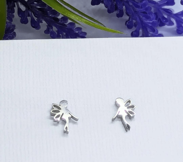 Stainless Steel Fairy Stud Earrings 