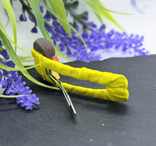 Yellow Ribboned Belle Snap Hair Clips 