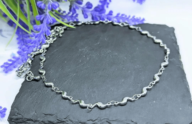 Stainless Steel Boho Style Chain Link Necklace 